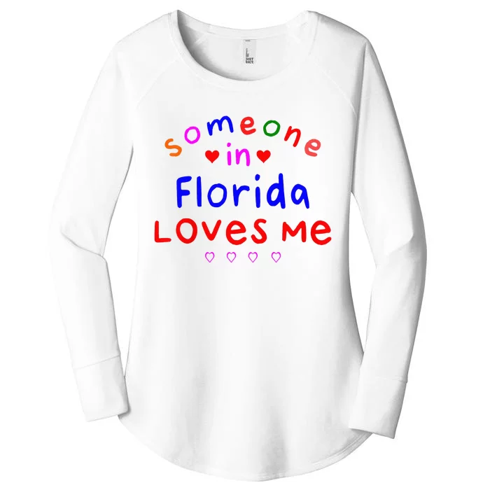 Kids Someone In Florida Loves Me Kids Women's Perfect Tri Tunic Long Sleeve Shirt