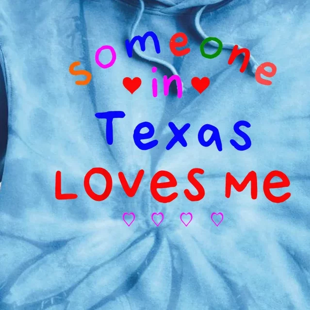 Kids Someone In Texas Loves Me Kids Tie Dye Hoodie