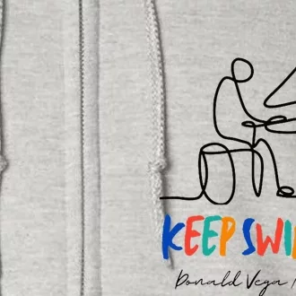 Keep Swingin Jazz Piano Player Full Zip Hoodie