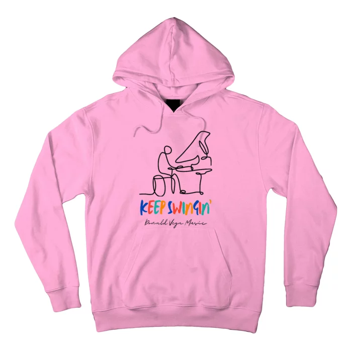 Keep Swingin Jazz Piano Player Hoodie