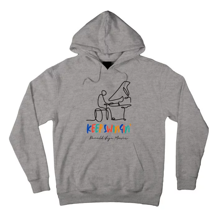 Keep Swingin Jazz Piano Player Tall Hoodie