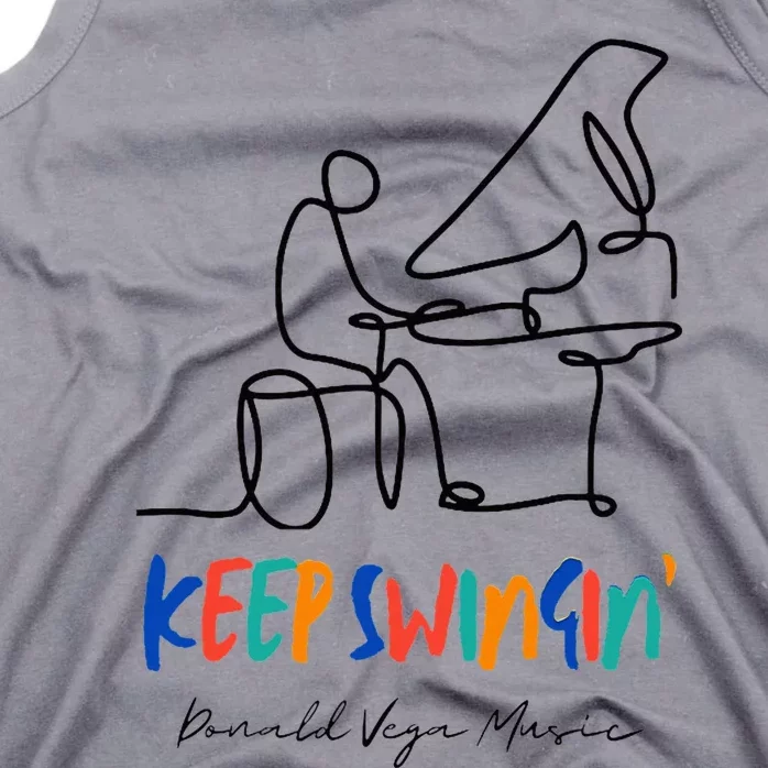 Keep Swingin Jazz Piano Player Tank Top