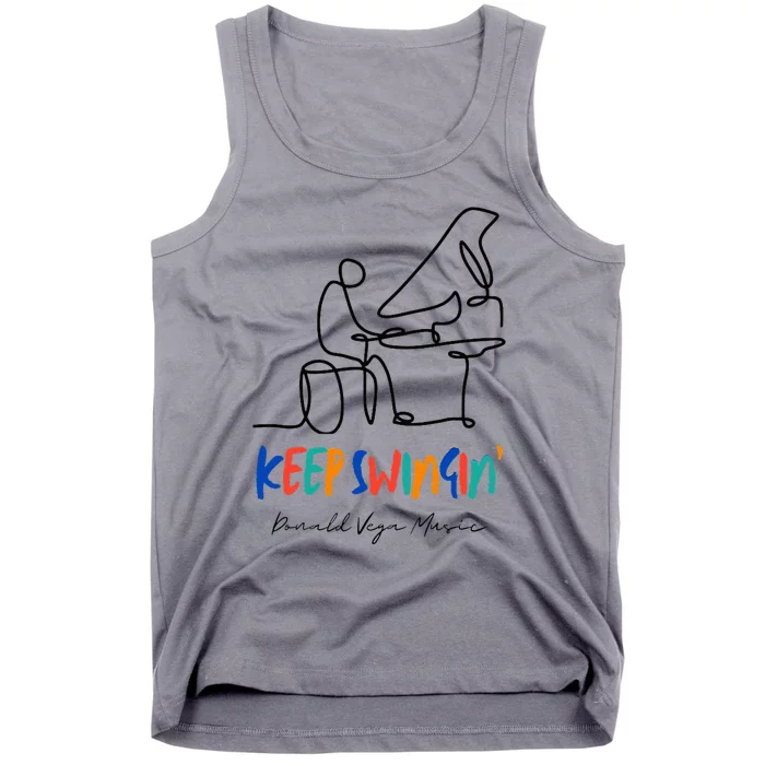 Keep Swingin Jazz Piano Player Tank Top