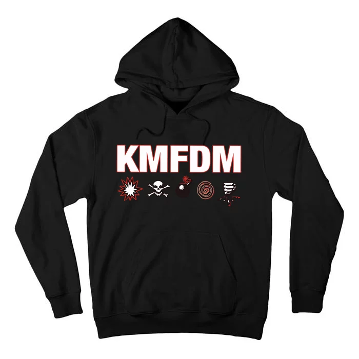 Kmfdm Symbols Tall Hoodie