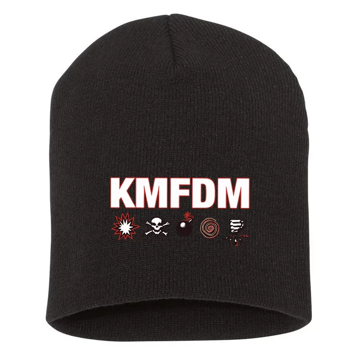 Kmfdm Symbols Short Acrylic Beanie