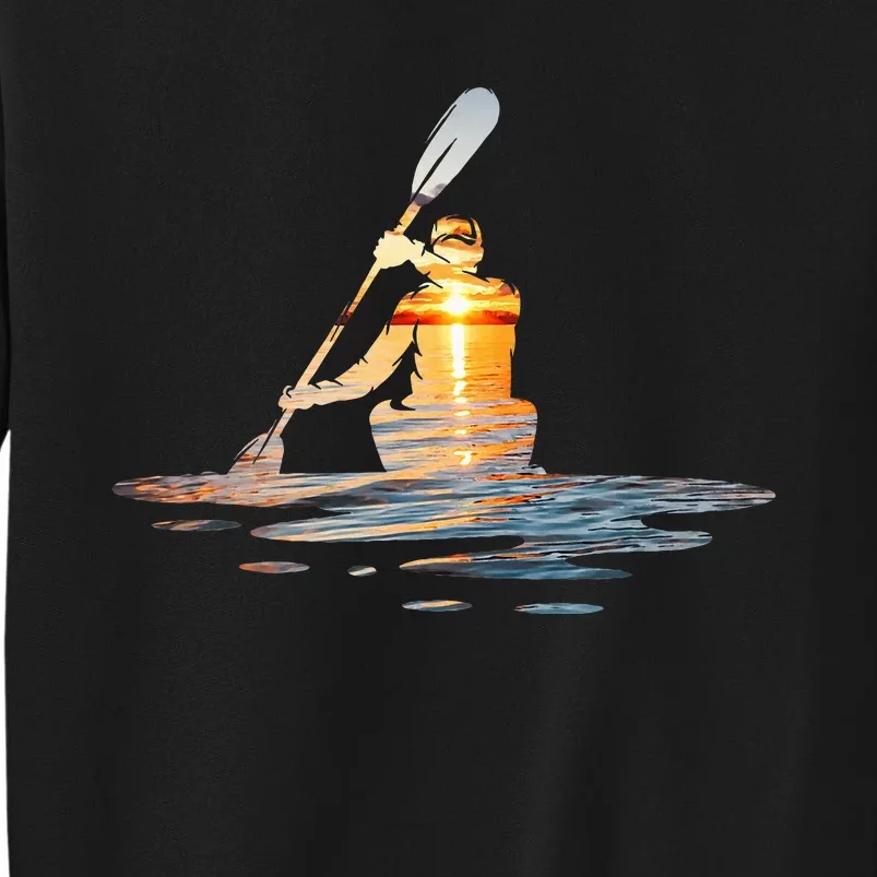 Kayaking Silhouette Kayak Kayaker Sweatshirt