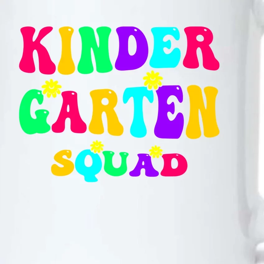 Kindergarten Squad Kinder Team Happy First Day Of School Gift Black Color Changing Mug