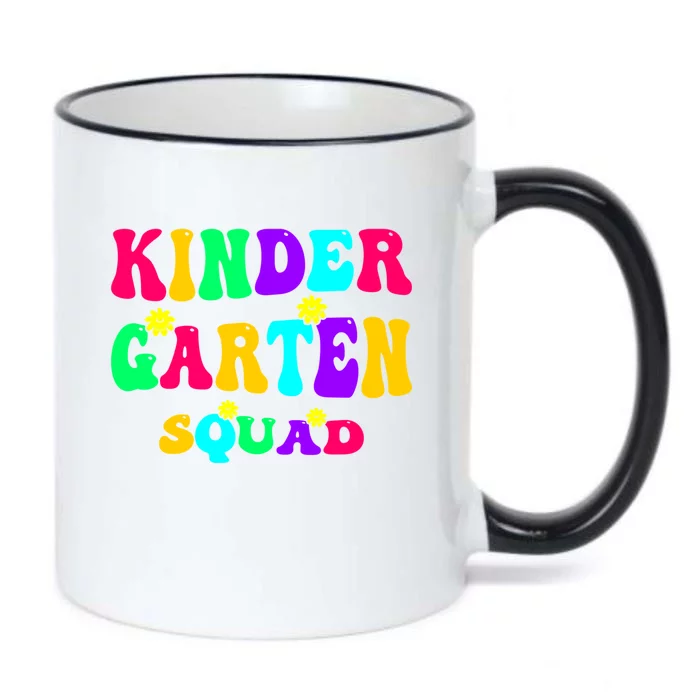 Kindergarten Squad Kinder Team Happy First Day Of School Gift Black Color Changing Mug