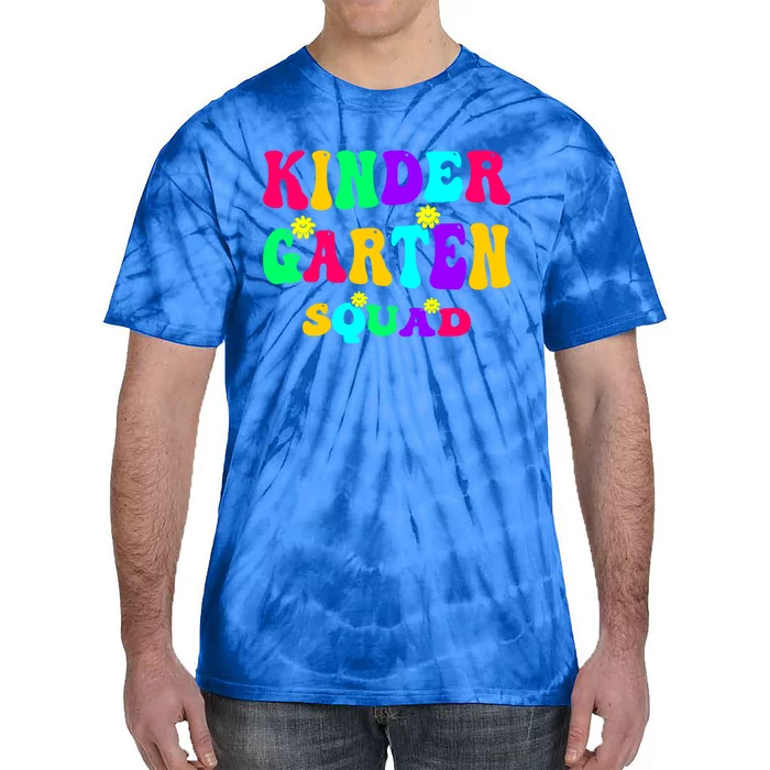 Kindergarten Squad Kinder Team Happy First Day Of School Gift Tie-Dye T-Shirt