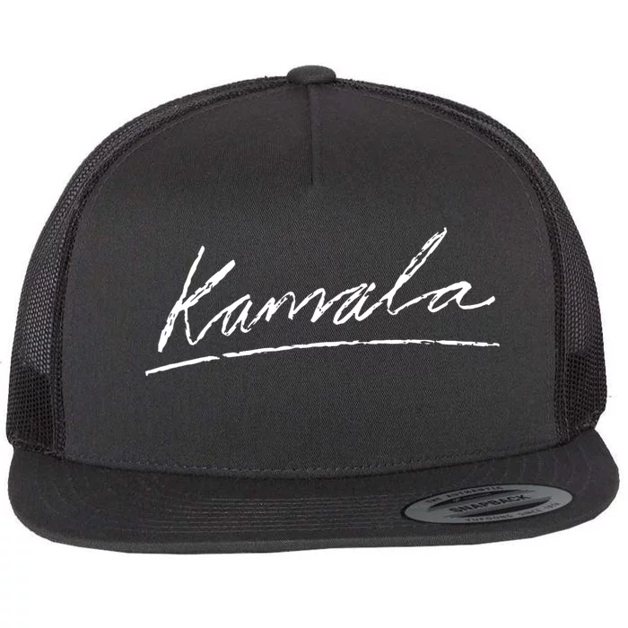 Kamala Signature Flat Bill Trucker Hat