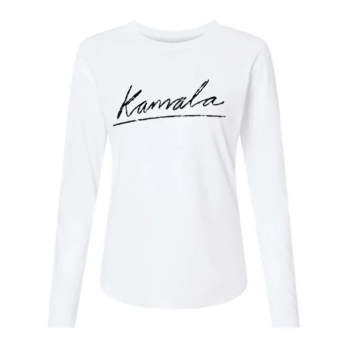 Kamala Signature Womens Cotton Relaxed Long Sleeve T-Shirt