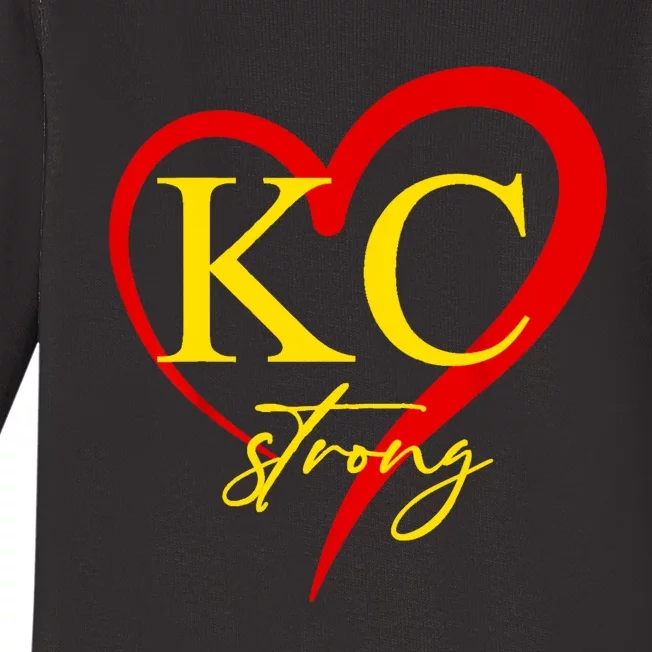 Kc Strong Kansas City Strong Baby Long Sleeve Bodysuit