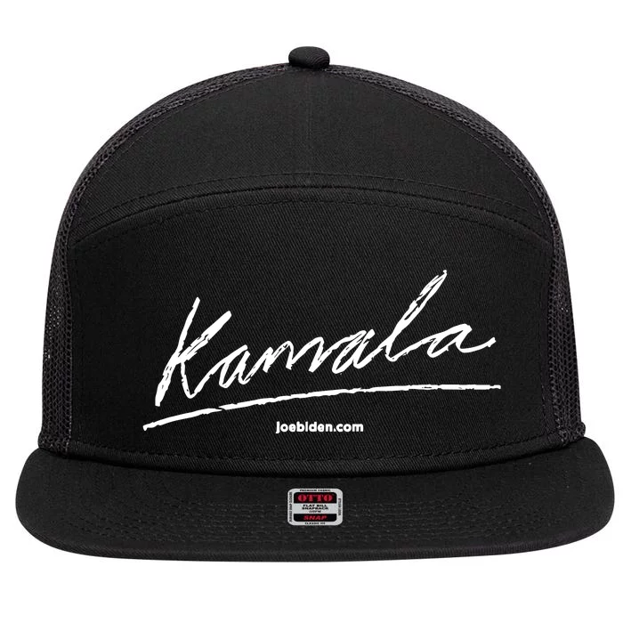 Kamala Signature 7 Panel Mesh Trucker Snapback Hat