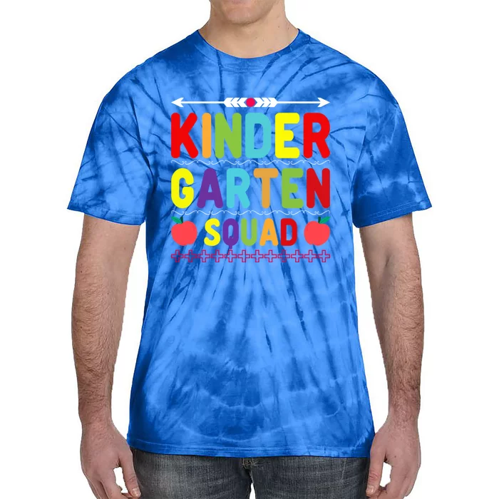 Kindergarten Squad Kinder Team Happy First Day Of School Gift Tie-Dye T-Shirt