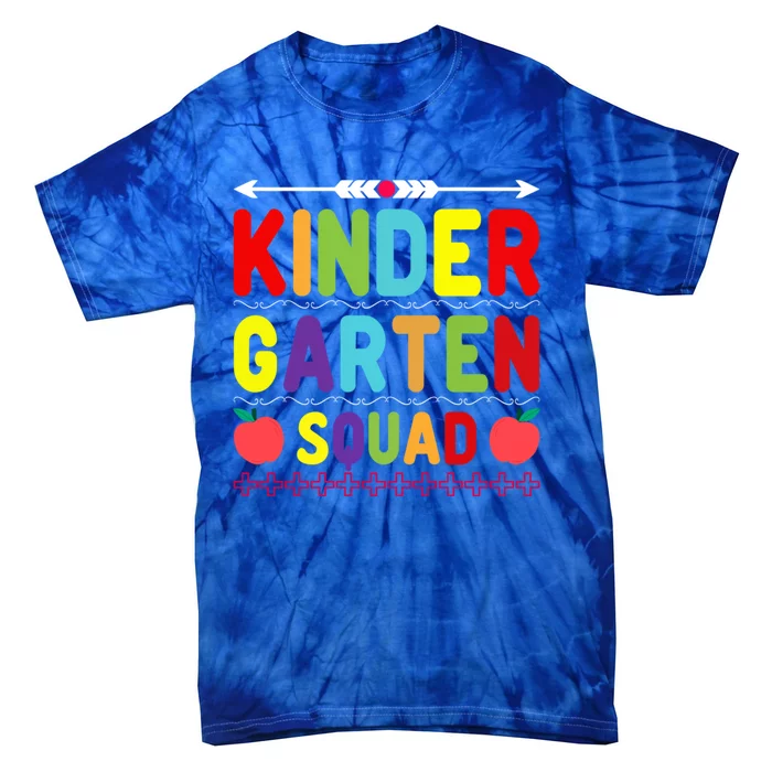 Kindergarten Squad Kinder Team Happy First Day Of School Gift Tie-Dye T-Shirt