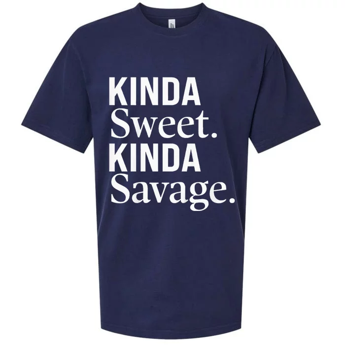 Kinda Sweet Kinda Savage Funny Youths Cute Sueded Cloud Jersey T-Shirt