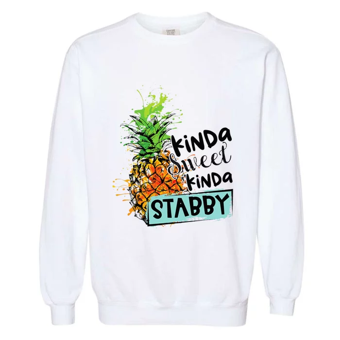 Kinda Sweet Kinda Stabby Garment-Dyed Sweatshirt