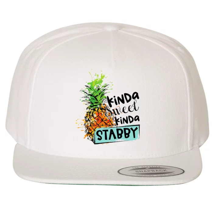 Kinda Sweet Kinda Stabby Wool Snapback Cap