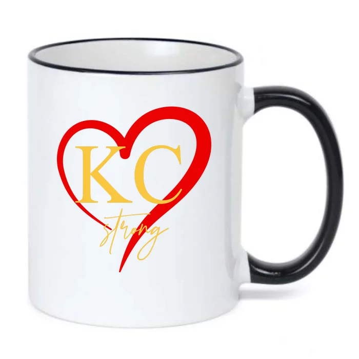 Kc Strong Kansas City Strong Heart Black Color Changing Mug