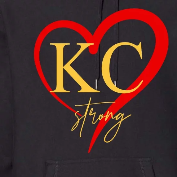 Kc Strong Kansas City Strong Heart Premium Hoodie