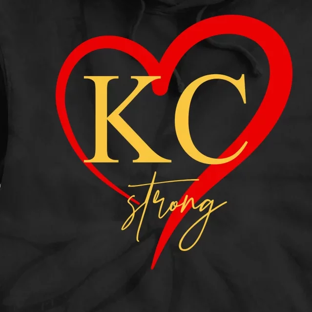 Kc Strong Kansas City Strong Heart Tie Dye Hoodie