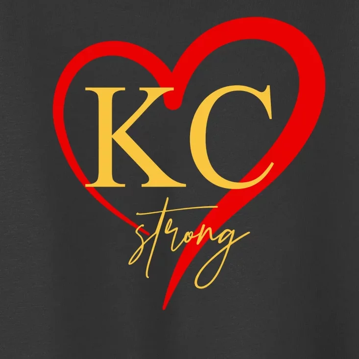 Kc Strong Kansas City Strong Heart Toddler T-Shirt