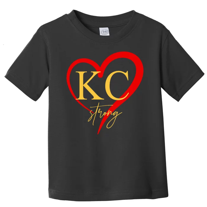 Kc Strong Kansas City Strong Heart Toddler T-Shirt