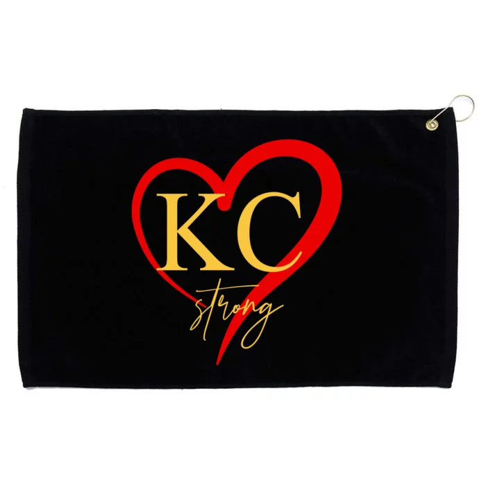 Kc Strong Kansas City Strong Heart Grommeted Golf Towel