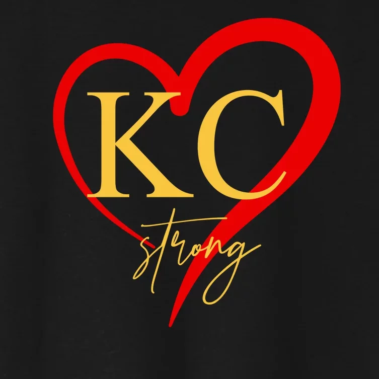 Kc Strong Kansas City Strong Heart Women's Crop Top Tee