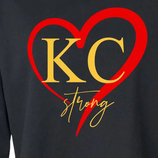 Kc Strong Kansas City Strong Heart Cropped Pullover Crew