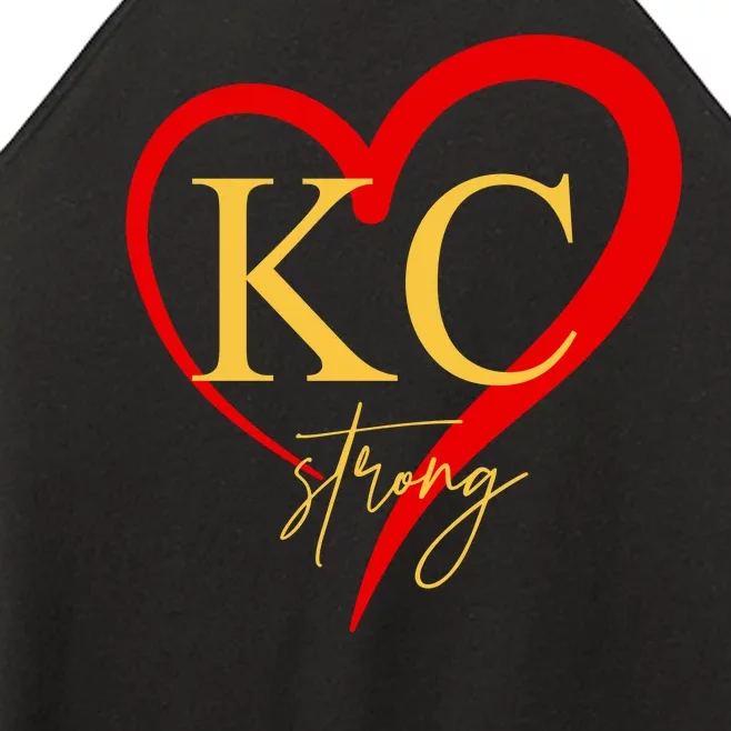 Kc Strong Kansas City Strong Heart Women’s Perfect Tri Rocker Tank