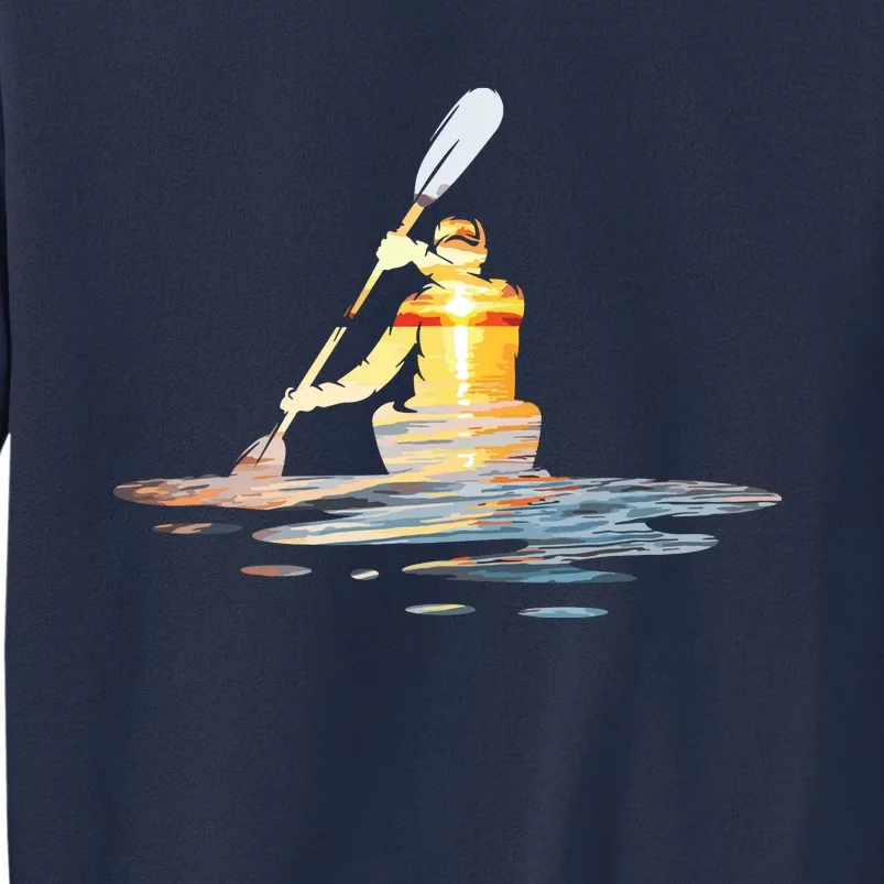 Kayaking Silhouette Kayak Kayaker Sweatshirt