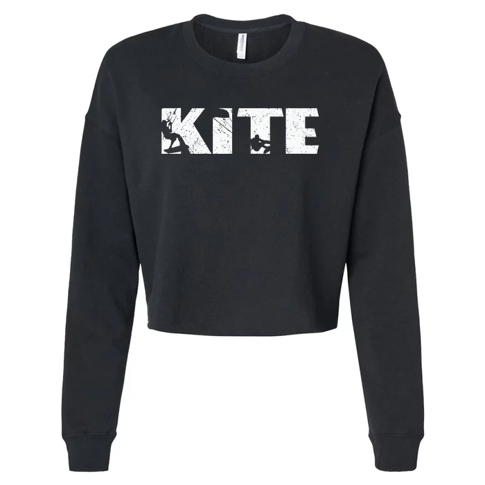 Kite Surf Kiteboarding Kitesurfing Kitesurf Kiteboarder Cropped Pullover Crew