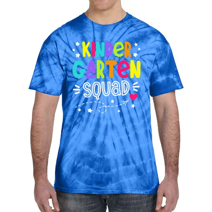 Kindergarten Squad Kinder Teacher Student Back To School Tie-Dye T-Shirt