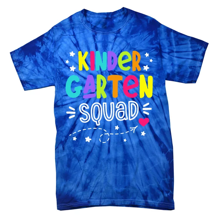 Kindergarten Squad Kinder Teacher Student Back To School Tie-Dye T-Shirt