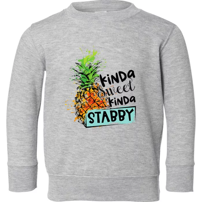 Kinda Sweet Kinda Stabby Toddler Sweatshirt