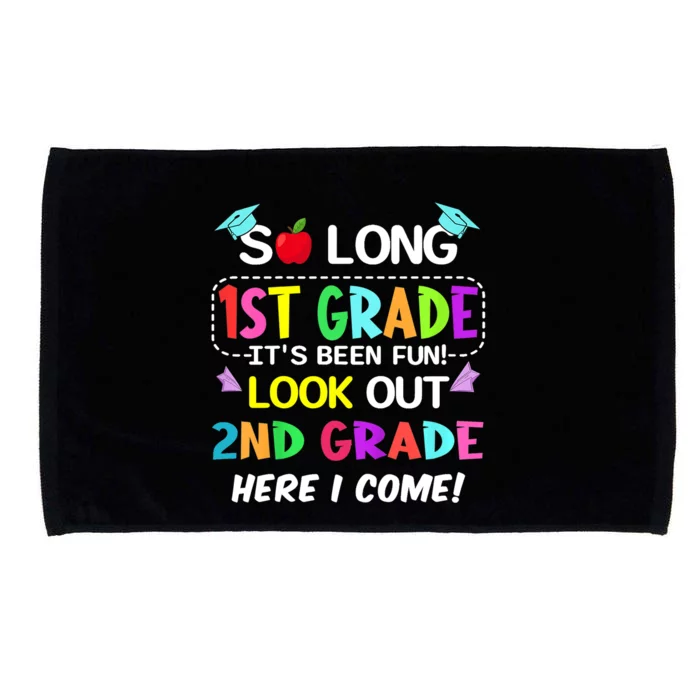 Kids So Long 1st Grade 2nd Grade Here I Come 1st Grade Graduation Meaningful Gif Microfiber Hand Towel