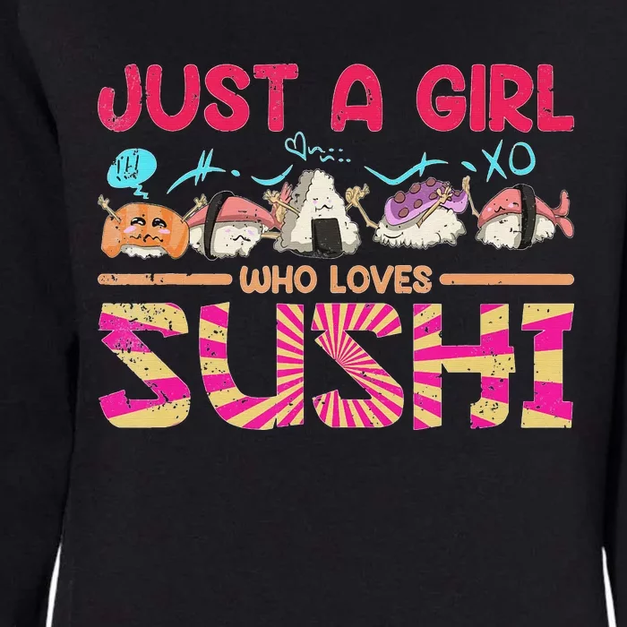 Kawaii Sushi Lover Cute Sushi funny foodie Womens California Wash Sweatshirt