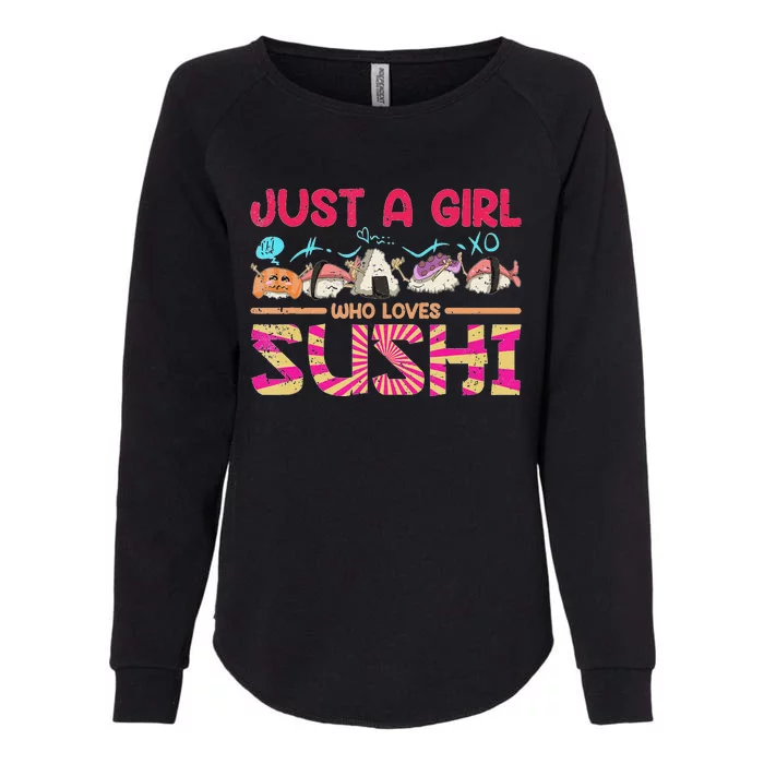 Kawaii Sushi Lover Cute Sushi funny foodie Womens California Wash Sweatshirt