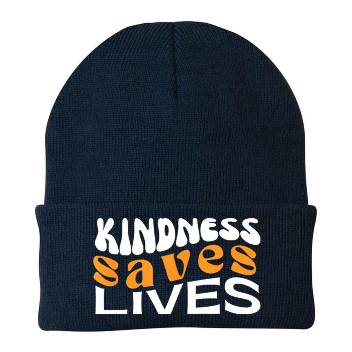 Kindness Saves Lives Mental Health Awareness Tee Knit Cap Winter Beanie