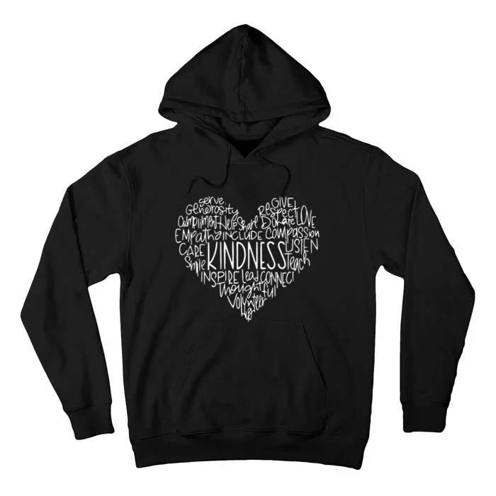 Kindness Shirts Love Heart Tall Hoodie