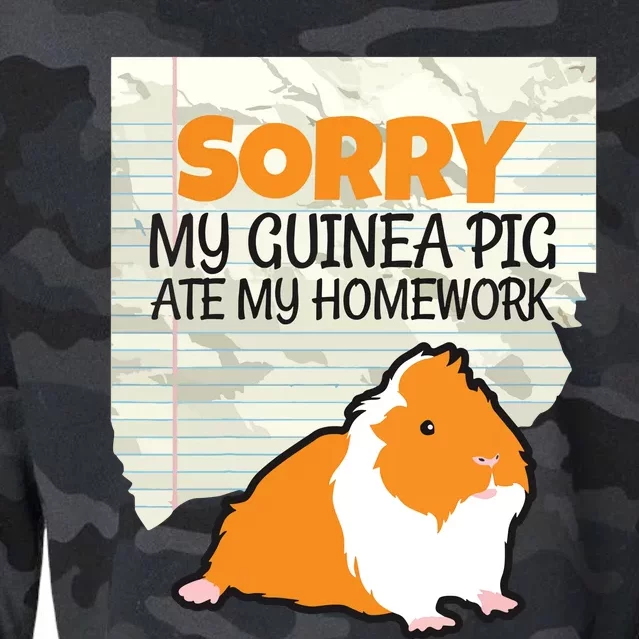 Kids Sorry My Guinea Pig Ate My Homework Kids School Cropped Pullover Crew