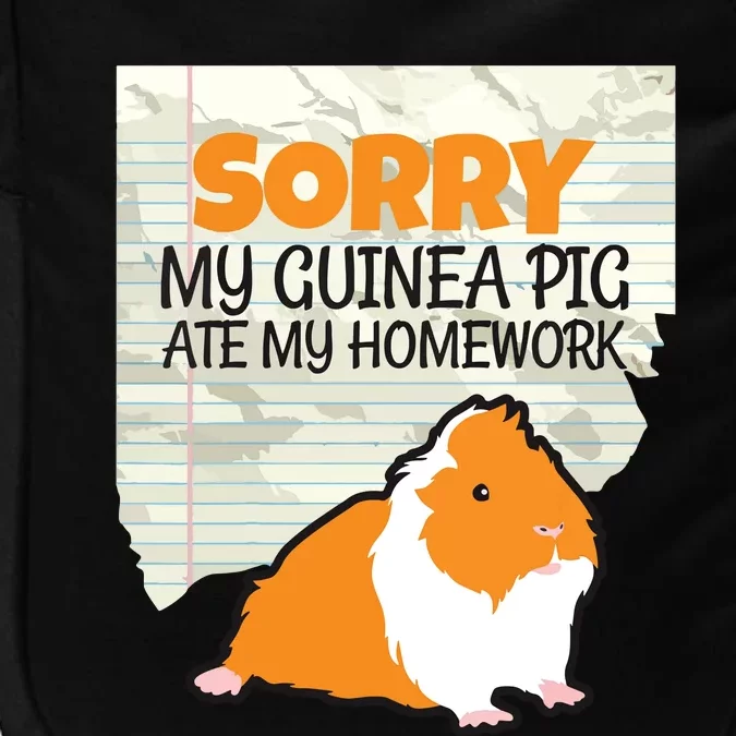 Kids Sorry My Guinea Pig Ate My Homework Kids School Impact Tech Backpack