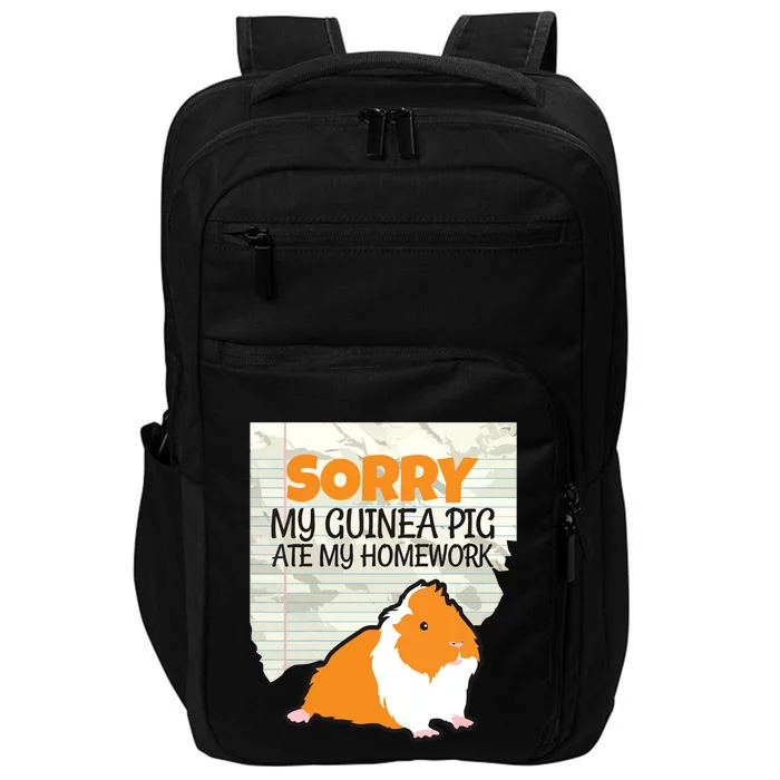 Kids Sorry My Guinea Pig Ate My Homework Kids School Impact Tech Backpack