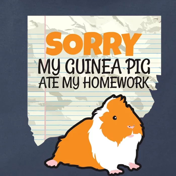 Kids Sorry My Guinea Pig Ate My Homework Kids School Zip Tote Bag