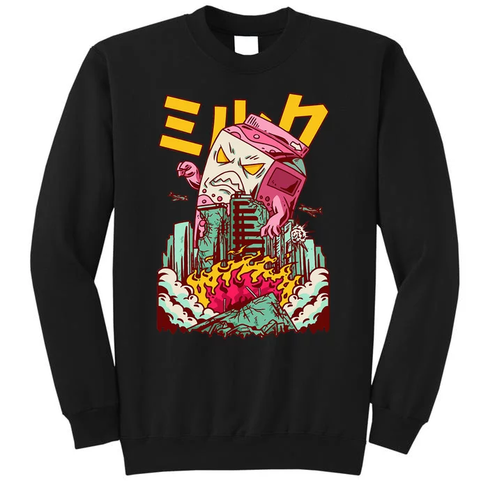 Killer Strawberry Milk Japanese Kaiju Anime Kawaii Tall Sweatshirt