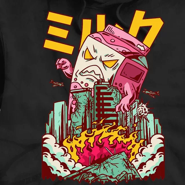 Killer Strawberry Milk Japanese Kaiju Anime Kawaii Tie Dye Hoodie