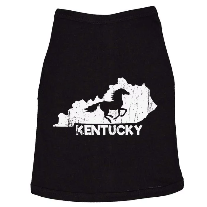 Kentucky State Map Horse Racing Lovers Doggie Tank