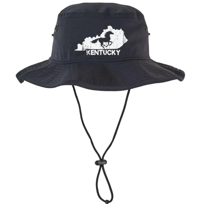 Kentucky State Map Horse Racing Lovers Legacy Cool Fit Booney Bucket Hat