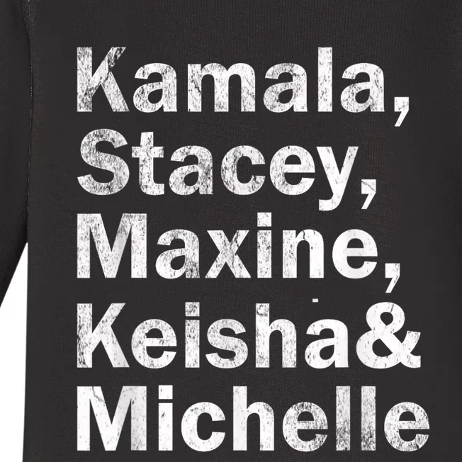 Kamala Stacey Maxine Keisha And Michelle Baby Long Sleeve Bodysuit